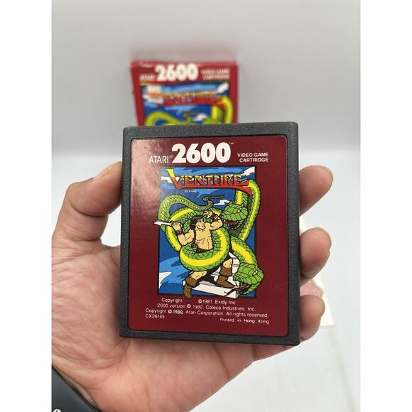 Venture ~ Complete In Box ~ Atari 2600 ~ Game Cartridge ~ Red Label - Picture 4 of 11
